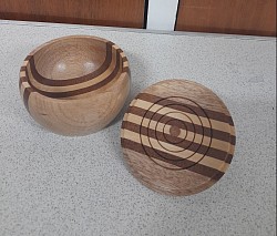 Lidded box with lid off